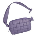 thumbnail image 1 of Btomtd Mini Versatile Plaid Shoulder Bag, Multi-Functional Crossbody Bag and Waist Pack, Compact and Multi-Purpose Carry-All, Casual Handbag and Purse, Purple, 1 of 7