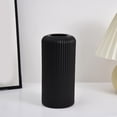 thumbnail image 1 of Btomtd Modern Plastic Flower Vase, Home Decoration Flower Pot for Bookshelf, Mantel and Table, Stylish Living Room and Coffee Table Vases, Black, 1 of 7