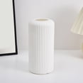 thumbnail image 1 of Btomtd Modern Plastic Flower Vase, Home Decoration Flower Pot for Bookshelf, Mantel and Table, Stylish Living Room and Coffee Table Vases, White, 1 of 7