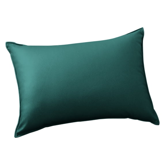 Btomtd Modern Solid Color Outdoor Waterproof Throw Pillow Cover, 20" x 12" Pillow Covers, 1PC, Cushion Pillow Backrest Case for Sofa or Chair (Emerald Green)