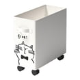 thumbnail image 1 of Btomtd Multi Functional Laundry Basket with Wheels and Handle for Easy Moving, Portable Hamper Basket for Toys, Organization and Storage Basket, White, 1 of 6