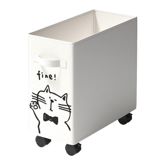 Btomtd Multi Functional Laundry Basket with Wheels and Handle for Easy Moving, Portable Hamper Basket for Toys, Organization and Storage Basket, White