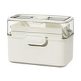 thumbnail image 1 of Btomtd Multi-Layer Household Storage Box with Large Capacity, Transparent Organizer Storage Containers for Pills, Medicine Storage Bins for Home, Size 6L, White, 1 of 9