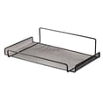 thumbnail image 1 of Btomtd No-Drill Wall Mounted Router Storage Rack, TV Set Top Box Organizer Shelf with Hooks, Home Electronics Storage Shelves 12"W x 7"D x 2"H, Black, 1 of 6