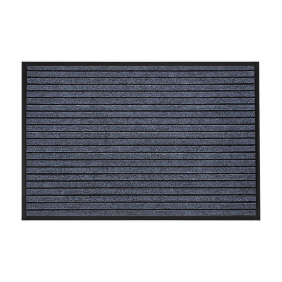 Btomtd Non-Slip Absorbent Doormat, 16" x 24" Dirt-Resistant Entryway Rug for Indoor Outdoor Use, Kitchen, Bathroom & Pet Area Door Mats (Horizontal Ribbed)