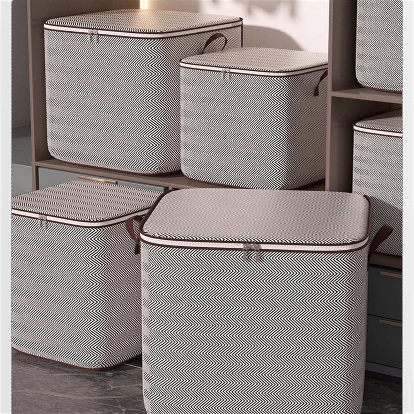 Btomtd,Organization and Storage,Storage Bins With Lids Non-woven Zipper ...