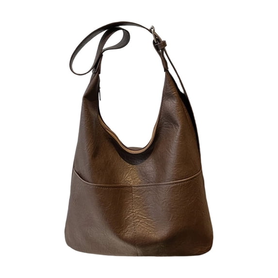 Btomtd PU Leather Tote Bag, Casual Purses for Women, Large Capacity Shoulder Bag and Handbag for Travel and Daily Commuting, Coffee