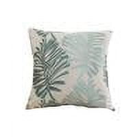 Btomtd Palm Leaf Throw Pillow Beach Decor Pillow Large Sofa Cushion Pillow Bedside Accent Pillow 17.71 x 17.71inch ,Green