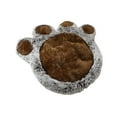 thumbnail image 1 of Btomtd Pet Paw Print Large Dog Bed and Cat Bed, Soft Plush Pet Beds for Warmth in All Seasons, Cozy Pet Sleeping Mat for Household Pets, Gray, 1 of 6