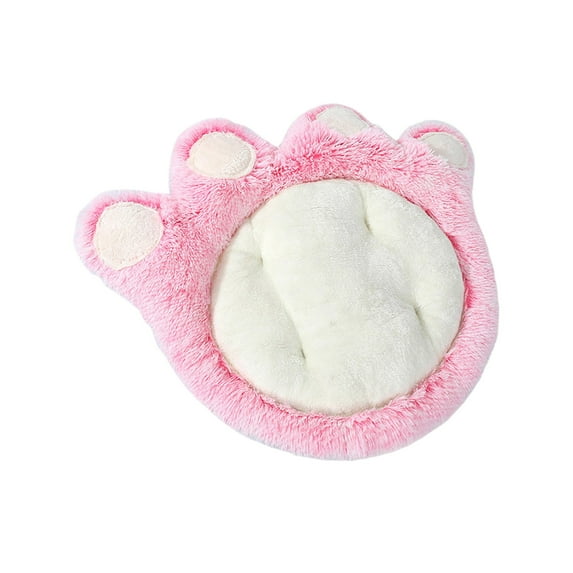Btomtd Pet Paw Print Large Dog Bed and Cat Bed, Soft Plush Pet Beds for Warmth in All Seasons, Cozy Pet Sleeping Mat for Household Pets, Pink
