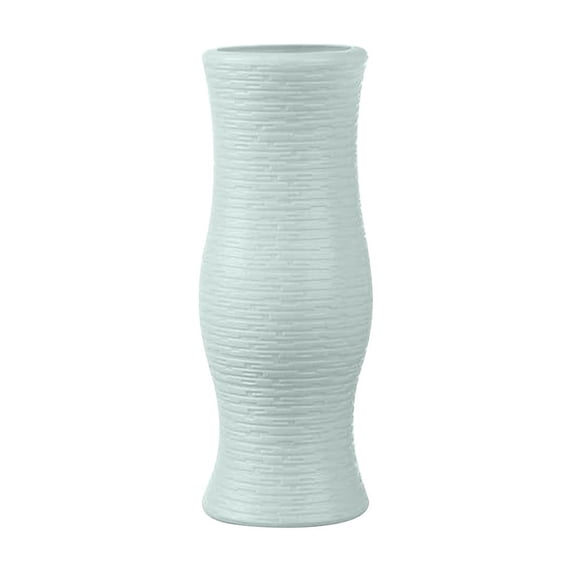Btomtd Plastic Flower Vase for Dry and Fresh Flowers, Home Decor Centerpiece Vase, Floral Arrangement Display, 8" (Blue)