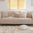 thumbnail image 1 of Btomtd Plush Sofa Cover for Three Seater Couches, Washable and Non Slip Furniture Sofa Protector, Thick Soft Couch Cover, Size 47" x 28", Beige, 1 of 7