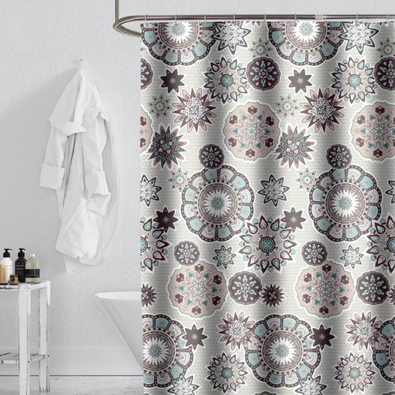 Btomtd Polyester Shower Curtain for Bathroom Use, Strong and Reliable Bathroom Curtains, Shower Curtain Liner for Everyday Functionality - 72.04"x72.04", Multicolor