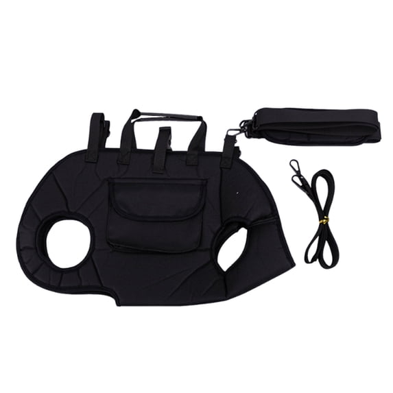 Btomtd Portable Pet Backpack for Outdoor Use, Breathable and Carryable Shoulder Bag with Leash Attachment, Slanting Design Pet Carrier Bag, Large, Black