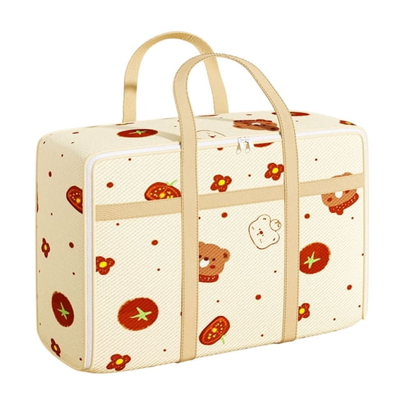 Btomtd Portable Storage Bags for Quilt and Clothes, Large Capacity Moving Bags with Handles, Dormitory Organization Totes for Storage Home Use, 58L, M