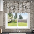 thumbnail image 1 of Btomtd Printed Curtain Valance for Kitchen, 55 x 18 Inches, Bright and Colorful Short Translucent Valances, Retro Cafe Style Window Top Curtains, White, 1 of 6