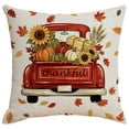 thumbnail image 1 of Btomtd Pumpkin Pillow Covers 18 x 18 for Thanksgiving, Fall Decorative Pillow Cases, Soft Couch Cushion Covers for Sofa Bedroom, C, 1 of 7