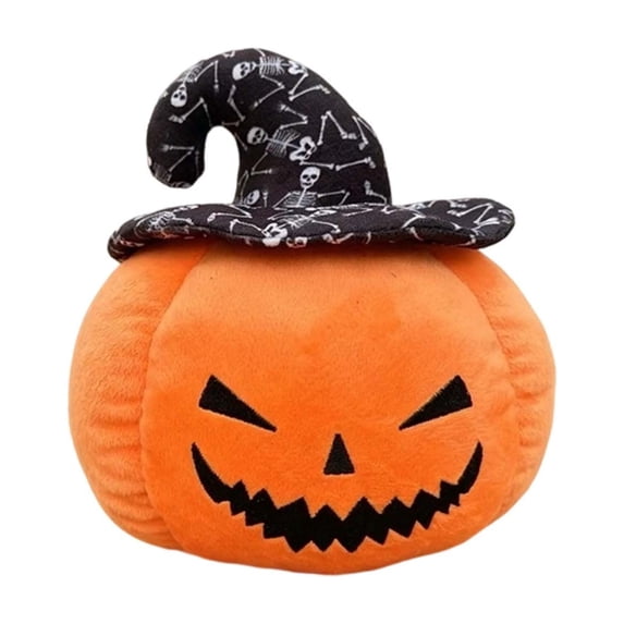 Btomtd Pumpkin Throw Pillows for Halloween, 8 Inch Decorative Cushion Ornament, Soft Plush Home Couch Pillows for Fall Holiday, Black