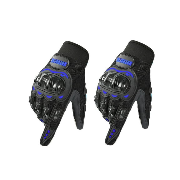 Btomtd Racing Gloves with Warmth for Hand Protection, Gloves to Avoid Fall and Slip with Touch Screen, Motorcycle Riding Gloves for Men and Women, Blue
