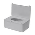 thumbnail image 1 of Btomtd Rectangle Multifuctional Tissue Box Cover with Filp Lid Tissue Box Holder for Bathroom Kitchen Bedroom Countertops, Gray, 1 of 6