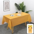 thumbnail image 1 of Btomtd Rectangle Solid Color Plastic Table Cover, Large Wipe Clean Tablecloth for Parties, Versatile Table Cloth and Cover with Mutli-color Choose, 68"x54", Yellow, 1 of 7