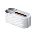 thumbnail image 1 of Btomtd Rectangular Tissue Box Cover, Facial Tissue Holder for Bathroom and Home Office, Car Decoration Storage Containers for Tissues, White, 1 of 6