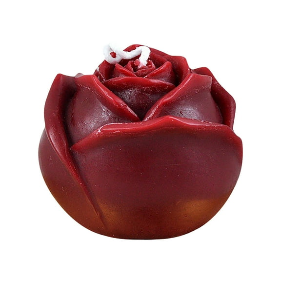 Btomtd Red Rose Tea Light Candles, Floral Series Oil Scented Candle for Beautiful Candlelight, Scented Rose Decorative Candles, 3.5 oz, Red