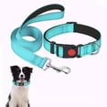 thumbnail image 1 of Btomtd Reflective Dog Collar and Leash Set, 5 FT Long, Safety Locking Buckle Adjustable Nylon Leash for Medium Dogs Walking (Blue), 1 of 6