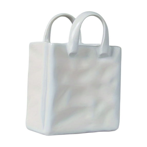 Btomtd Resin Bag Shaped Vase for Flowers and Plants, Floral Decoration and Living Room Flower Arrangement, Decorative Vases for Home Display, B