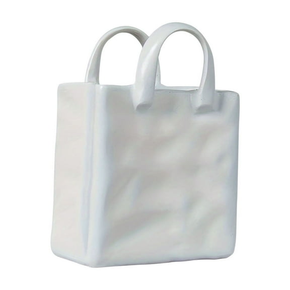 Btomtd Resin Bag Shaped Vase for Flowers and Plants, Floral Decoration and Living Room Flower Arrangement, Decorative Vases for Home Display, B