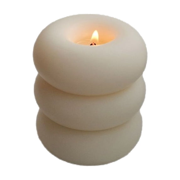 Btomtd Round Floating Tea Light Candles, Household Paraffin Votive Candles for Wedding and Party, Romantic Candle Artifacts for Tables, 13 oz, L