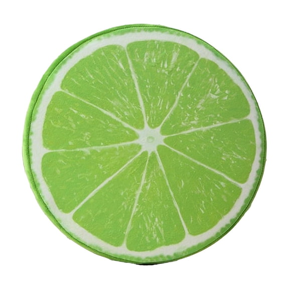 Btomtd Round Fruit Theme Foam Cushions Pillow for Pressure Relief, Breathable Seat Cushion for Office Chair and Sofa, Washable and Supportive Chair Pads, Size 16", Green