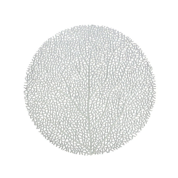 Btomtd Round Placemats Hollowed Out Insulation Mat Solid Polyvinyl Chloride Leather Placemats,Coffee Mats, Kitchen Table Mats,Easy To Clean Kitchen Table Mats
