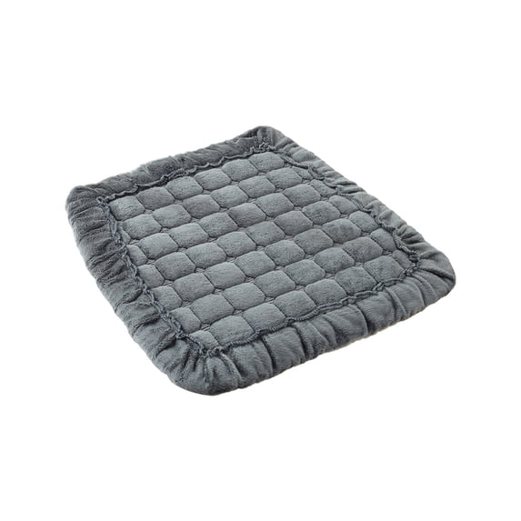Btomtd Seat Cushion and Chair Cushions with Thicken Soft Feel, Chair Seat Pads for Winter Warmth, Non-Slip Office Chair Sit Mat and Stool Cushions, Size 16"x16", Gray