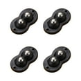thumbnail image 1 of Btomtd Self Adhesive Caster Wheels Appliance Rollers Appliance Sliders for Kitchen 360° Swivel Universal Wheel Mini Small Kitchen (Black,White with 1 Steel Ball Style), 1 of 8