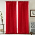 thumbnail image 1 of Btomtd Sequined Rod Curtains for Parties, 24 x 96 Inches Long, 1 Panel, Solid Color Holiday and Wedding Decorations, Sparkly Backdrop Curtains and Drapes, Red, 1 of 6