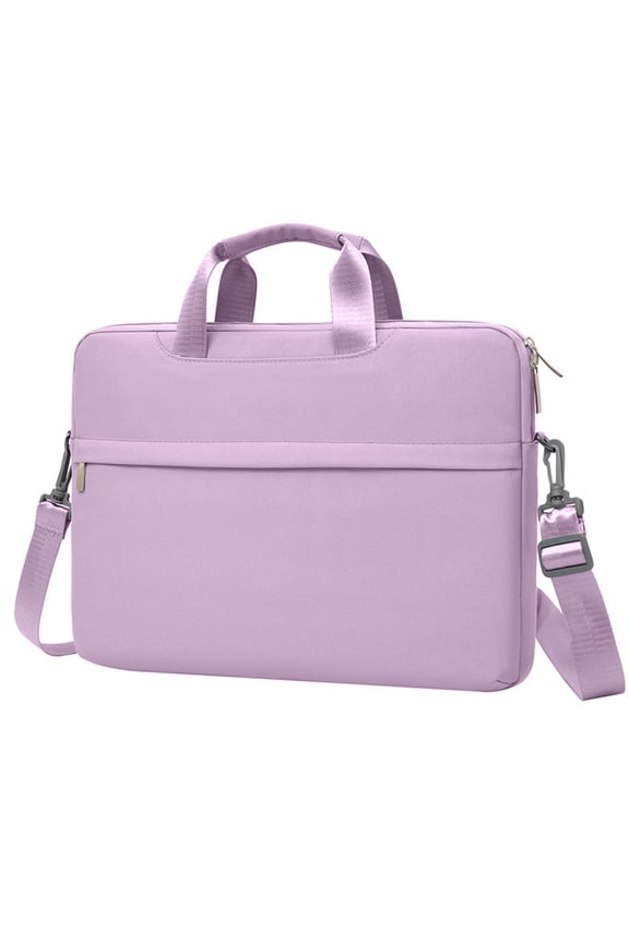 Shoulder Bag for Laptop or Tablet, Sleek Messenger Bag with Water-Repellent Fabric, Lasting and Protective Carry-All Handbag for Work and Student Use, Purple