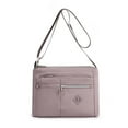 thumbnail image 1 of Btomtd Shoulder Bag for Women with Multiple Pockets, Casual Organized Handbag and Crossbody Purse, Functional Carry-All Handbag for Essentials, Purple, 1 of 5