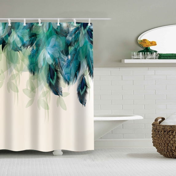Btomtd Shower Curtain with Various Patterns and Digital Printing, Polyester Bathroom Shower Curtain Liner, Decorative Shower Curtains for Home - 35.43"x70.86", A-S