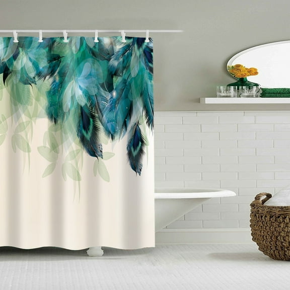 Btomtd Shower Curtain with Various Patterns and Digital Printing, Polyester Bathroom Shower Curtain Liner, Decorative Shower Curtains for Home - 35.43"x70.86", A-S