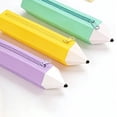 thumbnail image 1 of Btomtd Silicone Pencil Shape Pencil Case, Soft Portable Zipper Pencil Pouch, Large Capacity Organizer Pencil Bag for Students, Green, 1 of 9