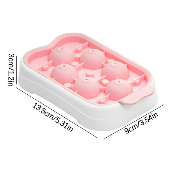 Btomtd Silicone Round Ice Cube Mold Summer Cool Spherical Household Spherical Ice Box