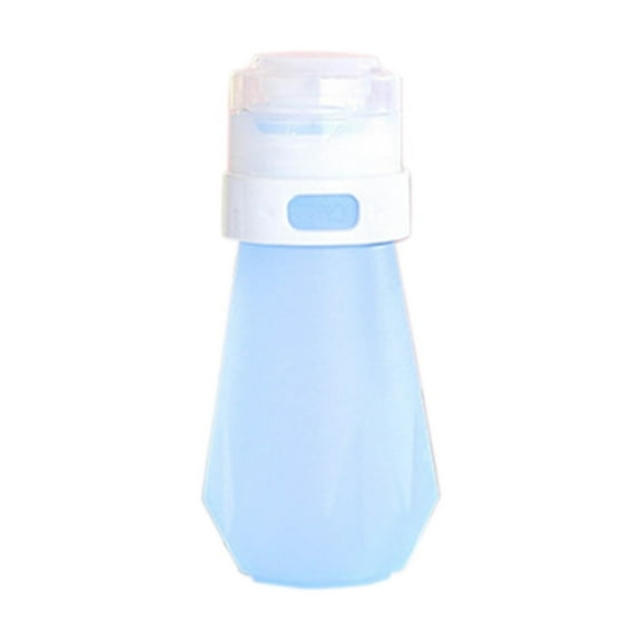 Btomtd Silicone Travel Dispenser Bottle Set Lotion Storage Container Refillable Soap Dispenser Practical Sample Bottle, Blue