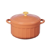 Btomtd Small Stainless Steel Rice Bowls Soup Bowl Household Tableware Bowls Scald Resisted Soaking Bowl Practical, Orange