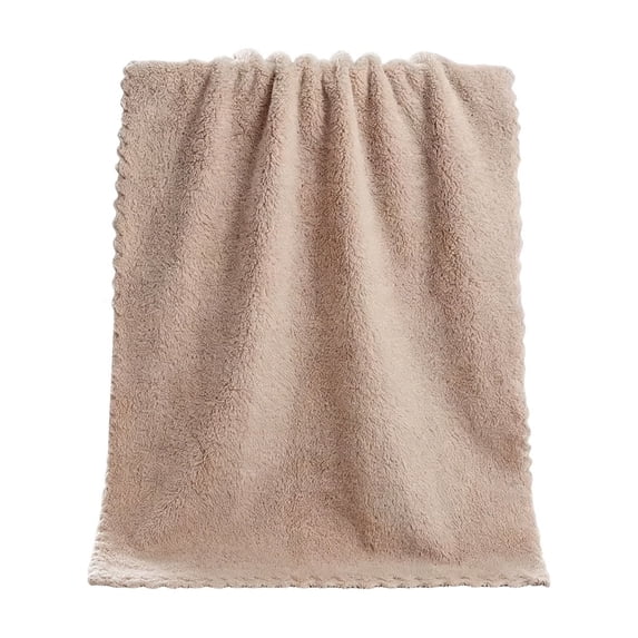 Btomtd Soft Absorbent Face Towels for Home Bathroom, Breathable Hand Towels, Bath Towels for Drying and Washing, Size 29.5" x 13.8", Coffee