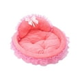 thumbnail image 1 of Btomtd Soft Cat Bed and Dog Bed, Pet Mat for Sleeping and Resting, Cozy Cats House with Cushion and Blanket, Comfortable Pet Bed for Indoor Use, Pink, 1 of 6