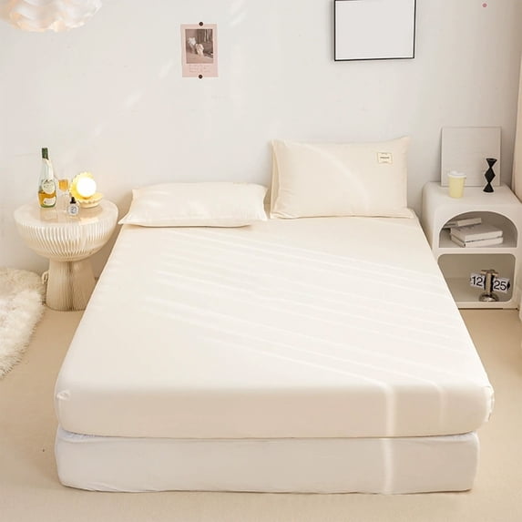 Btomtd Soft Fitted Sheets Non Slip Mattress Cover Bed Sheets Offer