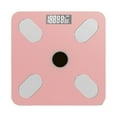 thumbnail image 1 of Btomtd Solar Power Smart Scale for Body Weight and Composition, Bluetooth Digital Scale with App Monitoring, No Batteries Needed, Pink, 1 of 9