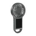 thumbnail image 1 of Btomtd Solar Powered Handheld Fan with 1500mAh Battery, USB Rechargeable Portable Mini Fan for Emergency and Outdoor Camping Cooling (Gray), 1 of 6