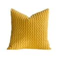 thumbnail image 1 of Btomtd Solid Color 18 x 18 Pillow Covers, Festival Decoration Plush Pillowcases for Sofa, Holiday Home Decor Pillow Cases for Bedroom and Living Room, Size 18" x 18", Yellow, 1 of 6